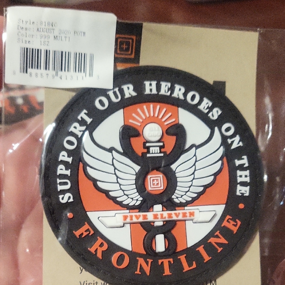 Five Eleven Support Our Heroes Patch POTM August 2020